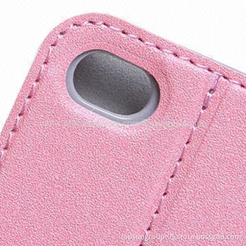 Hot Selling Flip Leather Cover for Samsung Galaxy, Made of PU Material